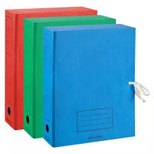 Папки для бумаг из картона и пластика